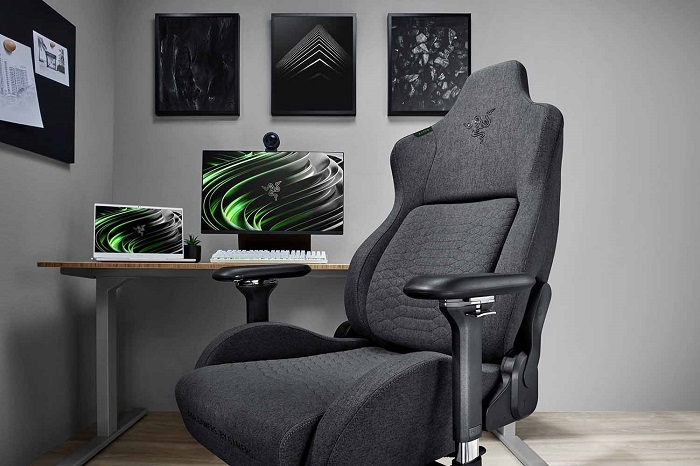 Razer Iskur Dark Gray Fabric-1 صندلی ریزر Razer Iskur Fabric (اسمبل شده)