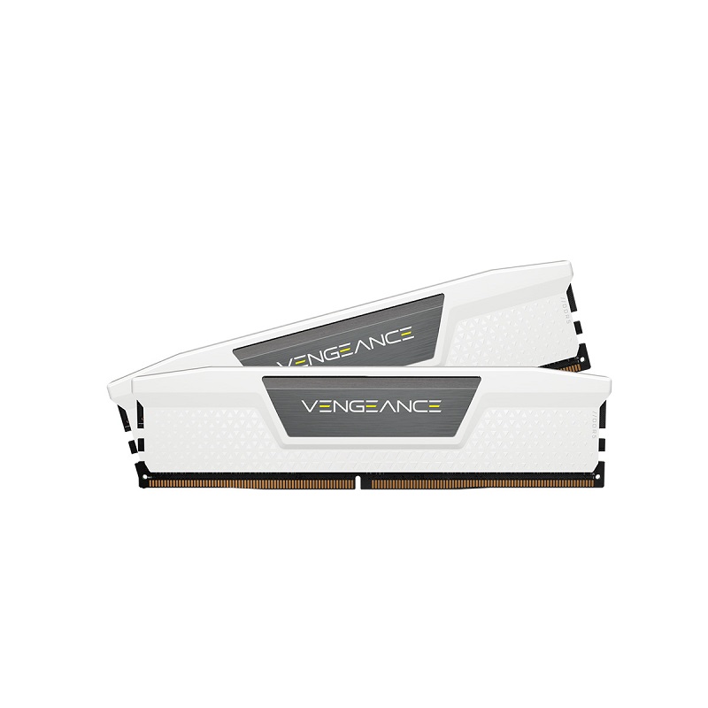 White 32GB 16GBx2 5200MHz CL40 DDR5 Memory-1 رم کورسیر RAM Corsair Vengeance White 32GB 16GBx2 5200MHz CL40 DDR5