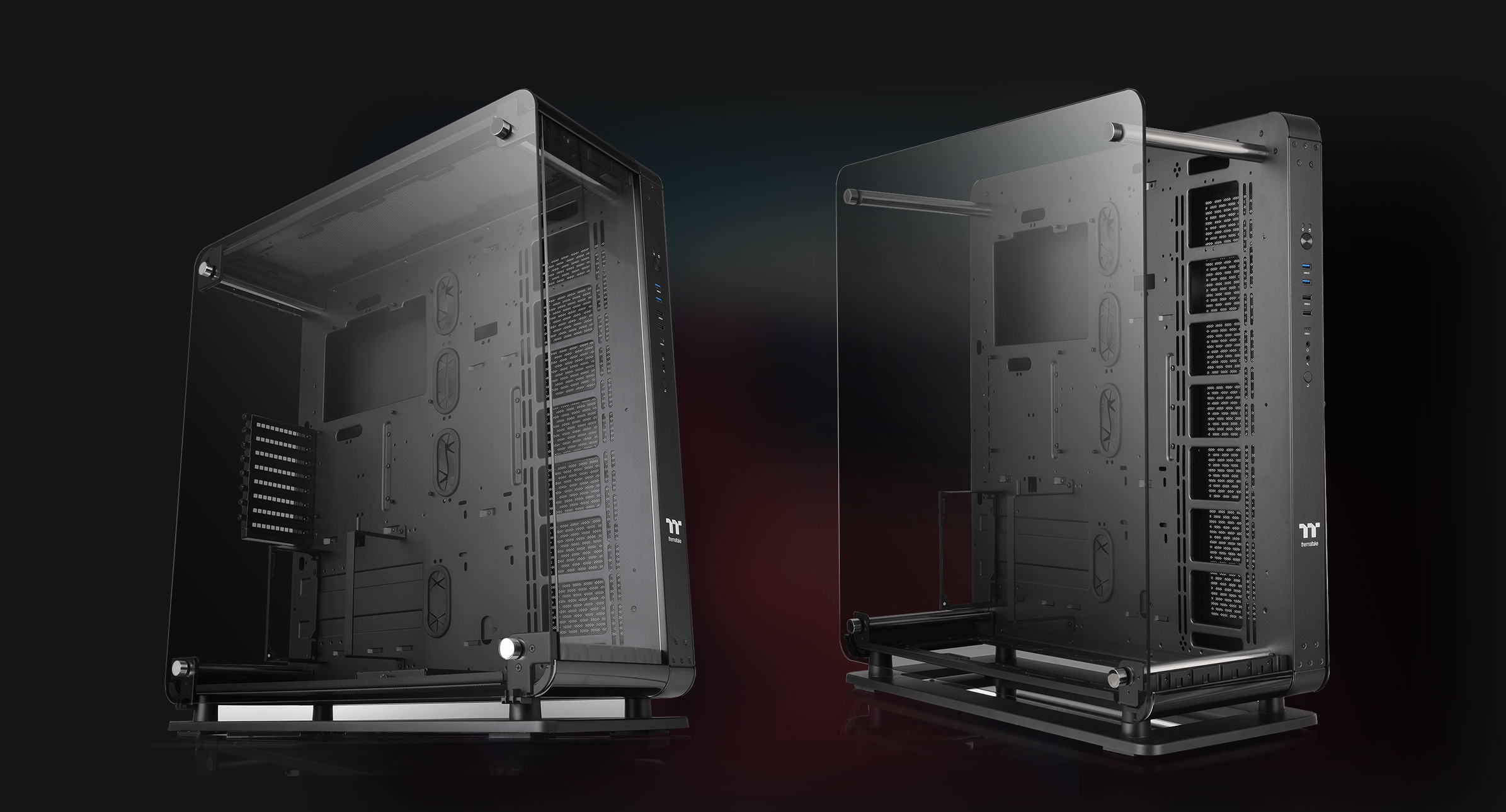 خرید کیس ترمالتیک Core P8 Tempered Glass Full Tower Chassis | هگماکو